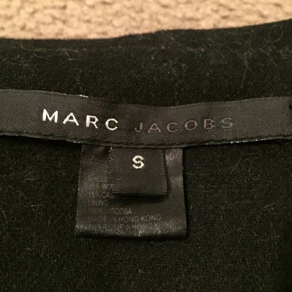 Marc Jacobs black Wool Jacket Collar GUC cashmere - Picture 6 of 8